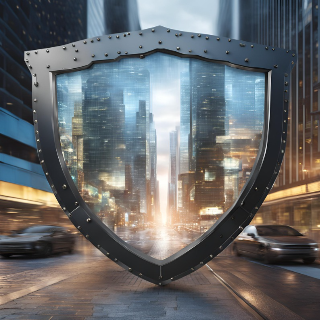 Secure shield image and text about the site
